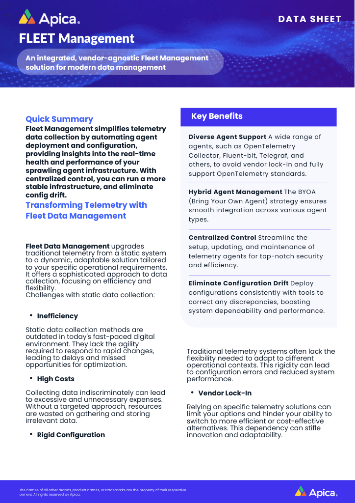 FLEET MANAGEMENT - Data Sheet