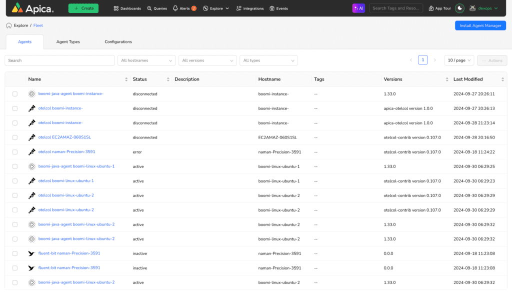 Fleet Data Management Apica Product